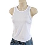 Olivia Rae White Ribbed Crew Neck Tank Top Women’s Size Small NWOT Fitted Photo 3