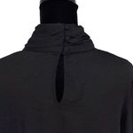 Vince Camuto ‎ Womens Ruched Turtle Neck Bell Sleeve Blouse Black Small NWOT Photo 5