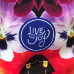 Om Shanti Leggings Large Live for Joy Floral Petunias Power Yoga Pants F… Photo 6