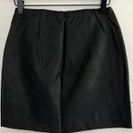 Abercrombie & Fitch Abercrombie Vegan Leather Mini Skirt NWT Photo 4