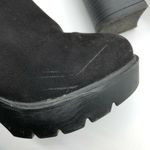 ASOS Womens Ankle Chelsea Boots Block Heel Platform Faux Suede Black UK 5W US 7W Photo 6