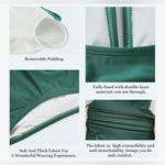 Smismivo Strapless One Piece Tummy Control Swimsuit Ruched Bandeau Navy Blue S Photo 8