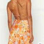 Beginning Boutique  Orange and White Sheath Mini Dress Photo 1