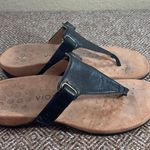 Vionic Wanda Women’s Sz 7.5 Black Leather T-Strap Thong Flip Flop Sandals Casual Photo 0