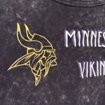 Olivia Rae Minnesota Vikings Livi by  Black Stonewash Crop Baby Tee Size Medium Photo 1