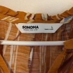 Sonoma Large  Mustard Patterned Maxi Dress Photo 3