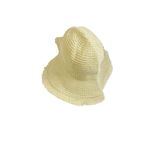Straw Hat Womens OS Frayed Edge Beach Vacation Tan Packable Photo 2