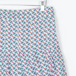 Maeve by Anthropologie Floral Print Pleated Mini Skirt Size 6 Feminine Coquette White Photo 1