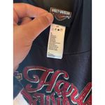 Harley Davidson Tank Top Sheer Top Motorcycle Graphic‎ Black Size XS Photo 4