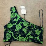 ZARA NWT  one shoulder crop top Photo 2
