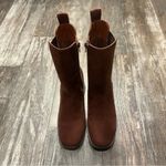 Journee Collection  Chestnut Heeled Boots Size 7 Photo 11
