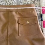 Philosophy Tan Suede A Line Mini Skirt Size 10 Retro Western Chore Soft Girl Med Photo 4