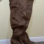 Charlotte Russe Womens  Over The Knee Brown Heeled Boots Photo 0