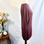 Athleta  Dusty Plum Tulip Front Thumb Hole Sleeve Sweatshirt Dress  Sz XS 💛 Photo 5