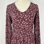 Aeropostale  Dress Floral Womens Size XL Crisscross Back Long Sleeve‎ Midi Dress Photo 1