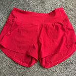Lululemon Red Shorts Speed Up Low-Rise 2.5" Photo 0