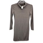 Banana Republic  Turtleneck Sweater Dress Brown S Long Sleeves  Soft Knit Chic Photo 1