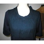 New Womens 10 NWT Dress 46 Designer Marni Italy Dark Blue Navy Cotton Viscose SS Photo 2