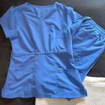 Jaanuu Ceil Blue Scrub Set Photo 1