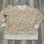 Aerie Oversized Crewneck Sweatshirt Size small Animal Print, pit to pit is 25, length is 28 Photo 5
