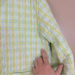 Vintage David Brooks Multicolor Reversible Patchwork Quilted Madras Jacket Large Green Photo 9