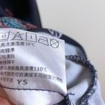 Sllsky Western Dress Navy Ruffle Hem Small S Red Photo 5