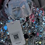 Grace Karin NWT Silver Halter Sequin Tank Top - Medium Photo 5