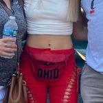 Edikted Tie Up Flare Pants Photo 2