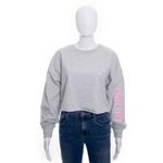 Bershka ✨ BSKGirl ‘Darlin’ Cropped Grey Sz Large Sweatshirt✨ Photo 3