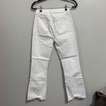 Loft  White High Waist Flare Crop Denim Jeans Size 0/25 Photo 4