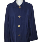 Susan Graver Style Lightweight Navy Blue Jacket Size XS Photo 0