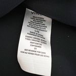 Vince NEW  Scoop Neck Long Sleeve Thick Chiffon Solid Navy Blue Blouse Shirt Top Photo 2