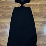 AGENT PROVOCATEUR Black & Gold cut out midi Christiana Cover Up Dress 6 Photo 12