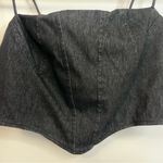 Forever 21 New with tags Black Denim Bustier Top Photo 1