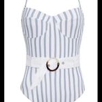 NWT Revel Ray Striped Blue and White One Photo 3