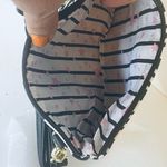 Betsey Johnson  black and white heart wristlet purse Photo 3