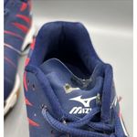 Mizuno  Womens Sneakers 9.5 Wave Lightning Volleyball Court‎ Shoes Red White Blue Photo 2