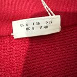 Akris Punto  skirt size 4 red fitted bodycon mini pleated hem office Photo 5