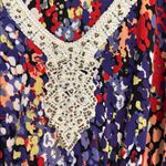 Elle  2X Sleeveless Maxi Dress with Beaded Crochet Lace Neckline Photo 1