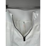 Free People  White Nylon Front Zip Athleisure Jogger Style Track Pants Size XS Photo 9