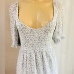 Abercrombie & Fitch  Dress Womens XS Blue White Floral Smocked Boho Prairie Photo 2