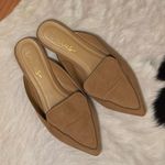 Lulus Lulu’s Tan Mules Elegant Slip-On Shoes Photo 0