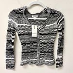 NWT Allison New York Striped Long Sleeve V Photo 0