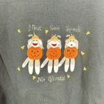 Vintage Deadstock Halloween Pumpkin Sock Monkey Sweatshirt NWT Black Size Large Photo 2