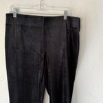 Chico's  Pants Womens S Black Velvet Ankle Stretch‎ Trousers Slim Straight Classic Photo 1