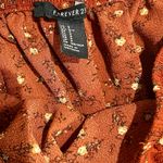 Forever 21  Rust Strapless Jumpsuit with Floral Pattern Size Small NWOT Photo 3
