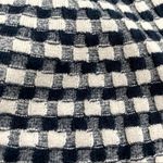 Jonathan Simkhai radial gingham fit and flare white and blue dress Photo 9