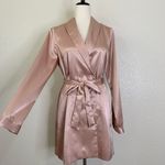 L'Academie Pink Satin Double Breasted Button Blazer Dress, Sz Medium Photo 1