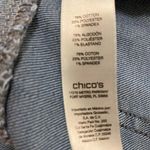 Chico's  Platinum Embellished Jewel Ankle Blue Jeans Size 0.5 (S/6) Photo 5
