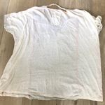 Johnny Was  for Jackets & Tops Floral Embroidered Linen Stripe SS Top S Photo 3